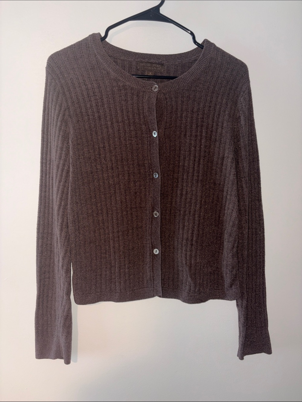 Barefoot dreams brown cardigan